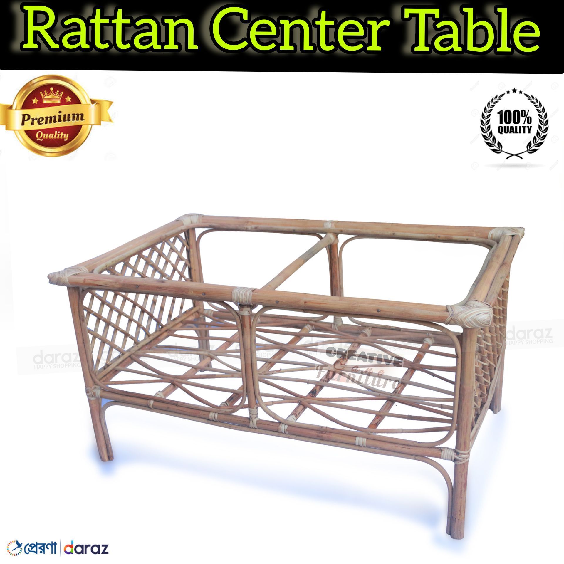 Quality full 100% Rattan Round Center Table Living Rooms, Outdoor and Indoor Tea Table ,Model Design - 07