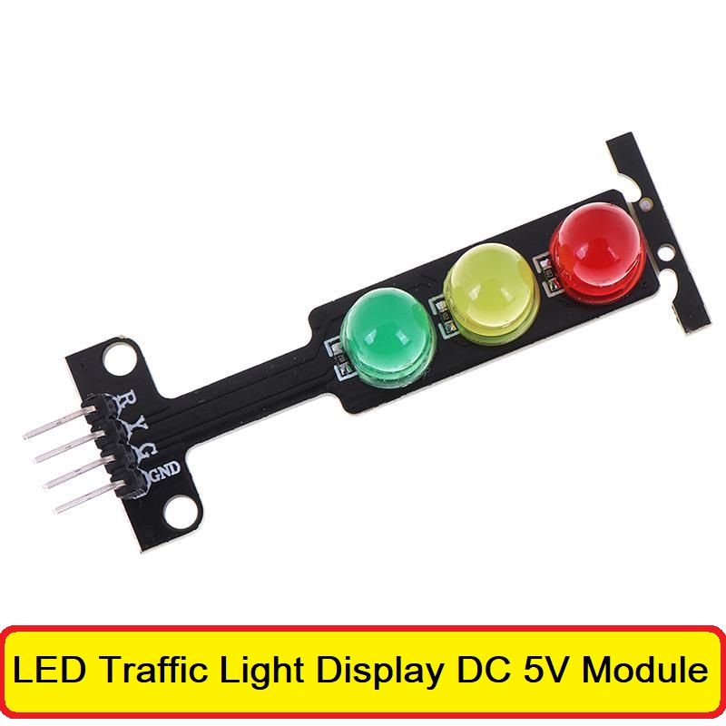 LED Traffic Light Display DC 5V Module LED Light Bulbs Digital Signal Output Ordinary Red Yellow Green 3 Color Light Separate Control Board For Arduino
