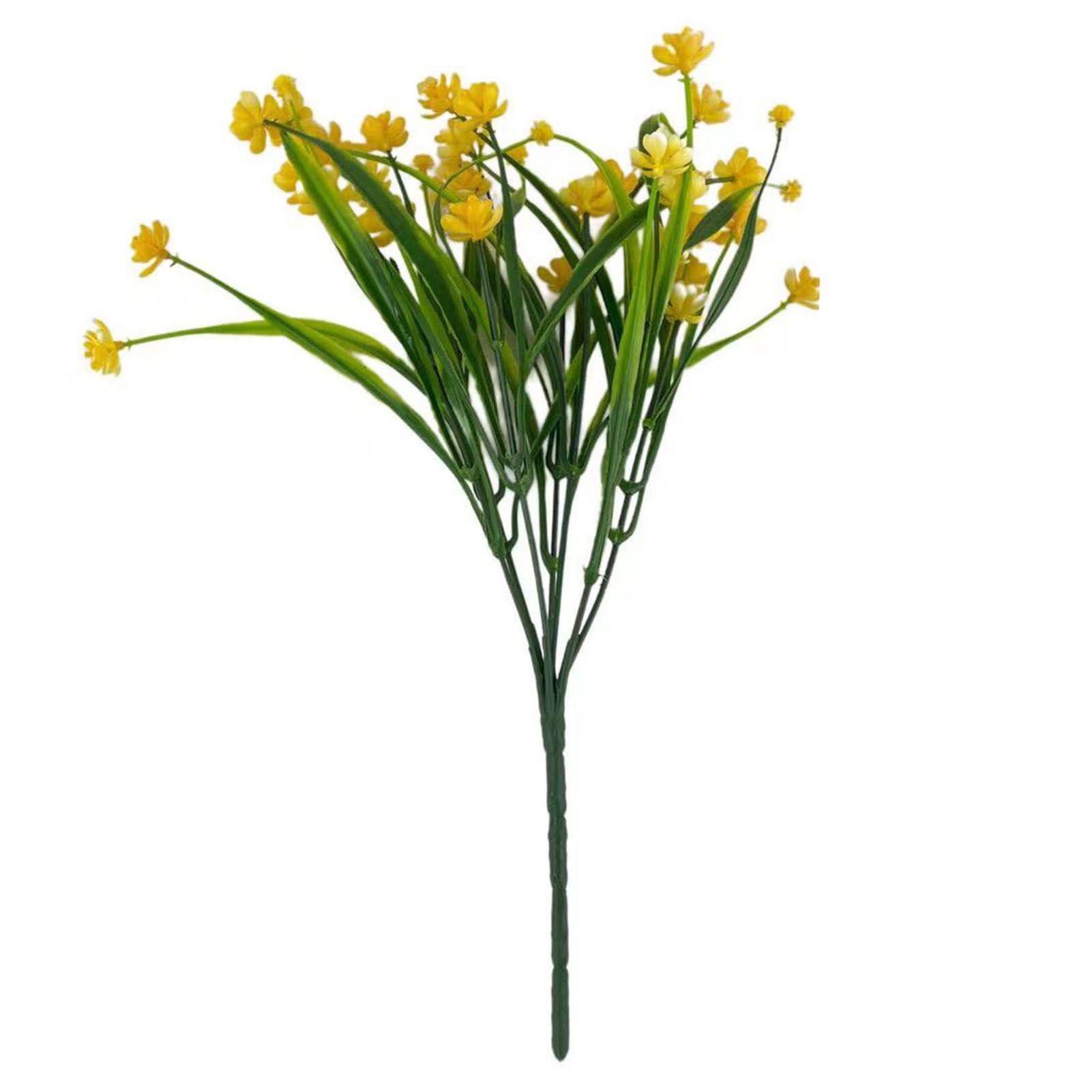1 Bunch Artificial Flower Decorative Nice-looking Bright-colored 7 Head Aquatic Simulation Flower Home Decor