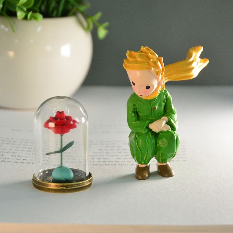 Home Decoration Accessories My Little Prince Modern Style Miniature Resin Figurines Ornament for Living Room Mini Desk Craft