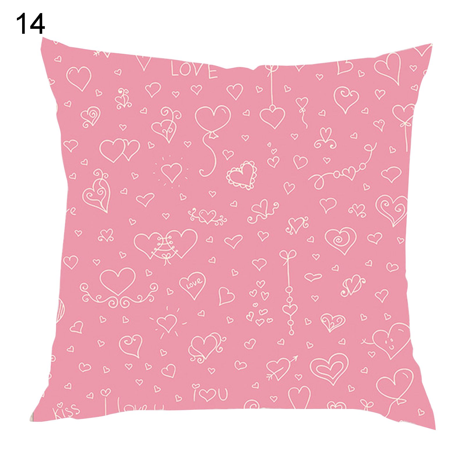 Valentines Pillow Case Cover Bed Cushion Office Sofa Home Decor Wedding Gift