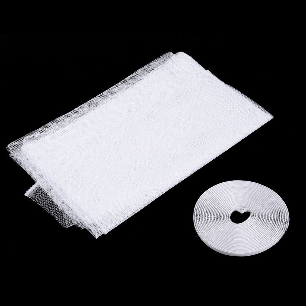 Diy Flyscreen Curtain Insect Screen Fly Mosquito Bug Window Door Mesh Screen White