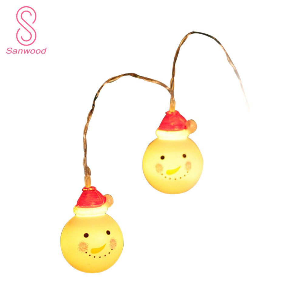 3/1.5m Santa Claus Snowman Lamp Multicolor LED String Light Xmas Party Decor