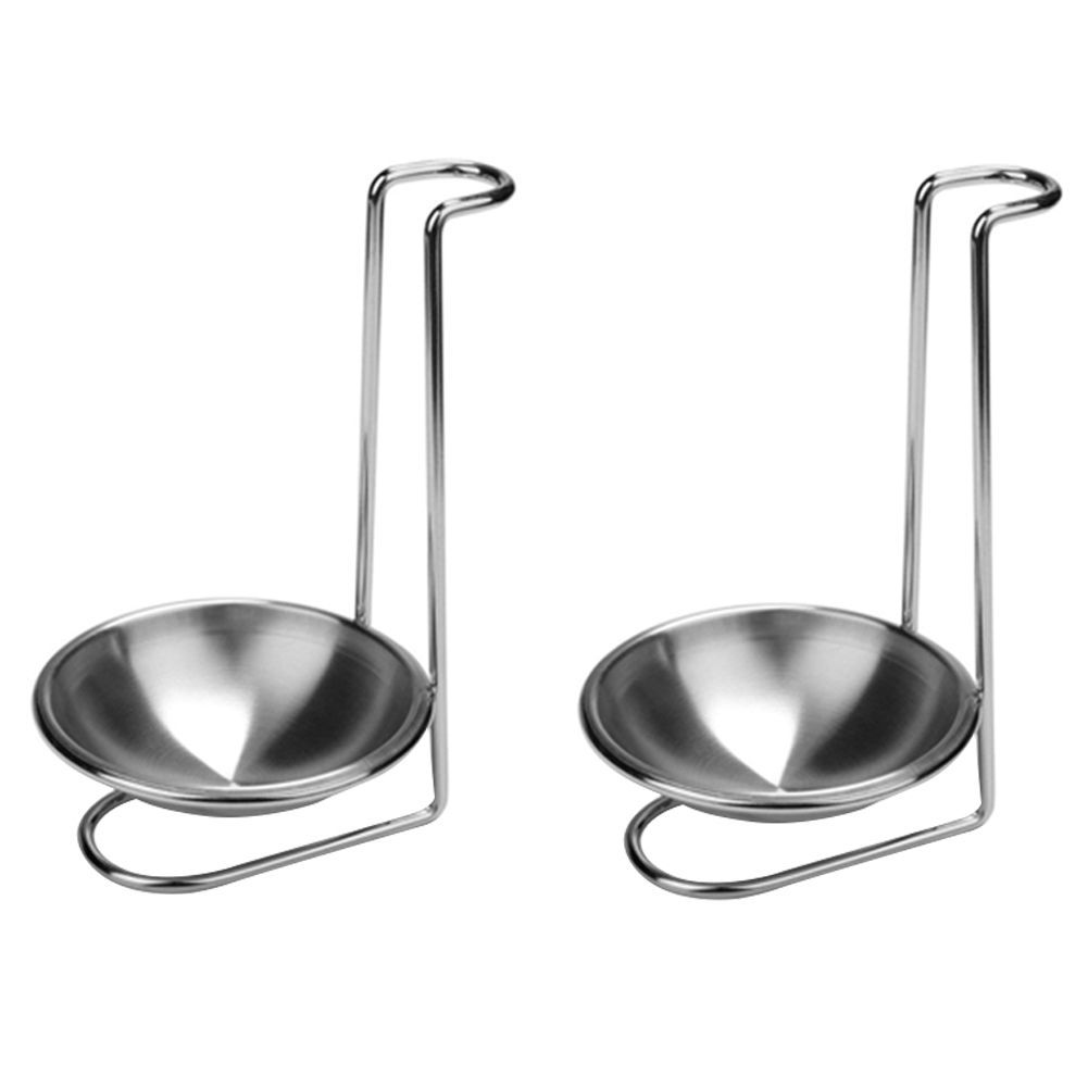 Western-Style Portable Single Round Hot Pot Spoon Shelf Stainless Steel Soup Spoon Rack Stainless Steel Colander Rack