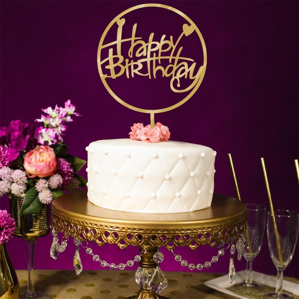 Creative Acrylic Cake Topper Baking Accessories Birthday Graduation Party Decoration
