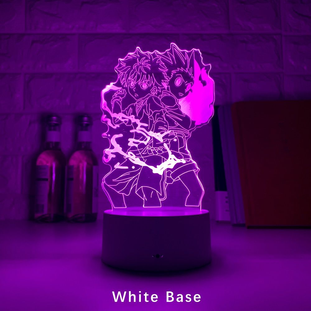 Gon and Killua Figure 3d Night Light Anime Hunter X Hunter Nightlight for Kid Bedroom Decor Lighting Child Gift HxH Lamp Bedside