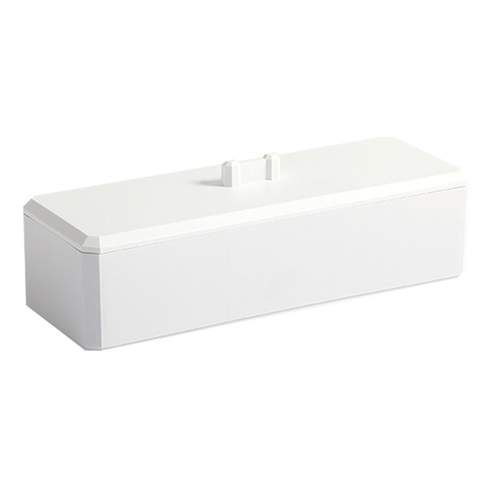 Storage Organizer 3 Compartments Wide Application PP Compact Vanity Makeup Jewelry Cotton Pad Box for Home