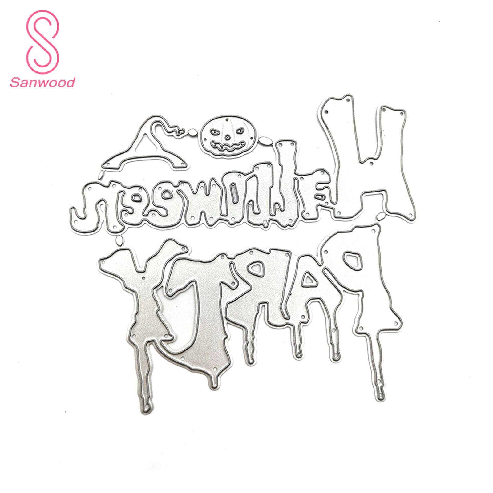 Spooky Halloween Cutting Die Attractive Carbon Steel Paper Crafts Template Mould for Scrapbooking