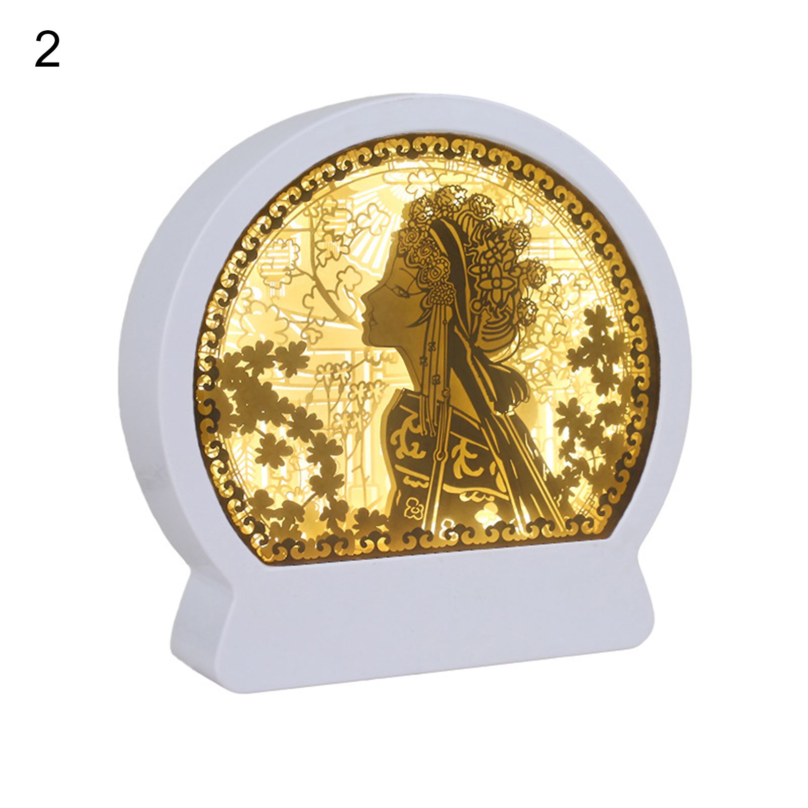 LED Night Lamp Ancient Style Girls 3D Night Lamp Ornament