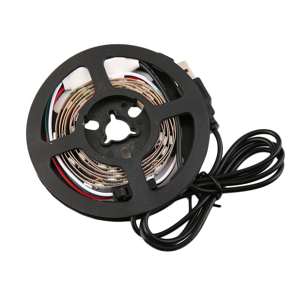 WS68 12 RGB 5050 SMD No Waterproof Flexible USB 5V LED White Strip Lamps