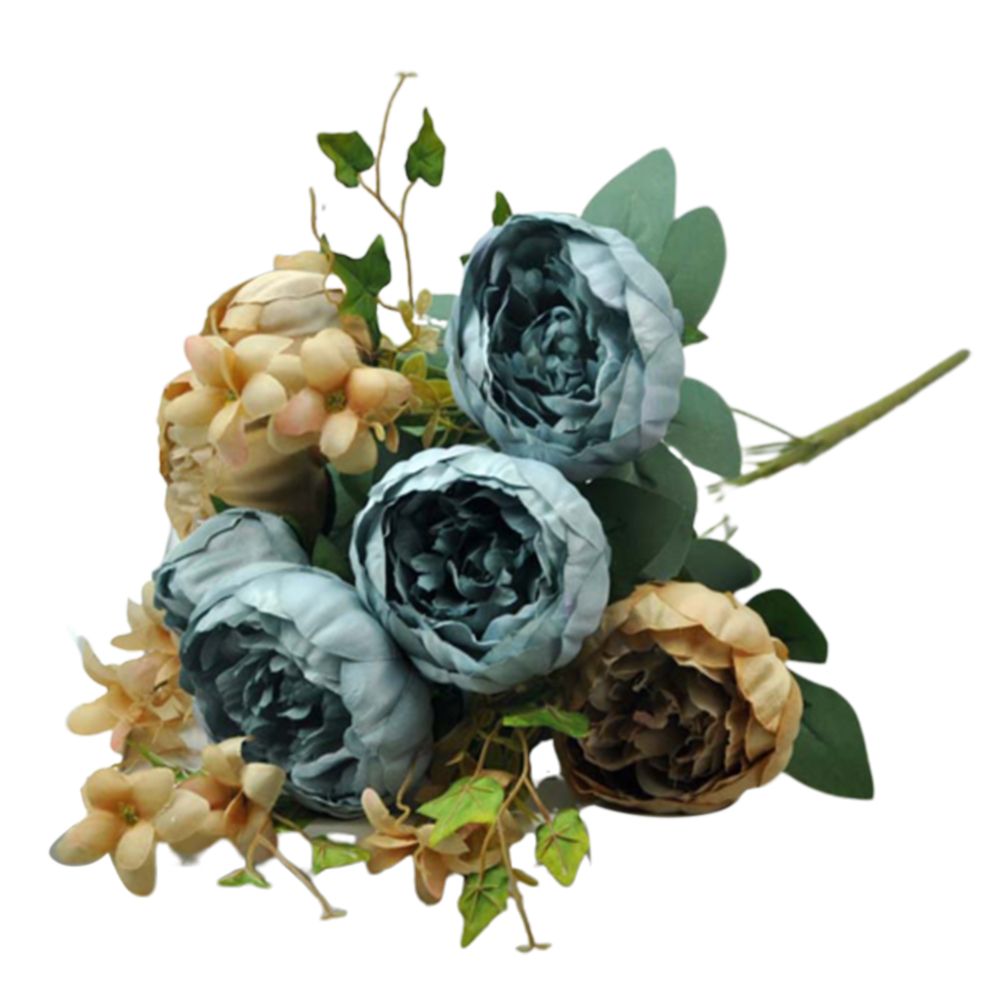 1Pc Vintage Artificial Fake Peony Flowers Wedding Home Office Shop Decoration