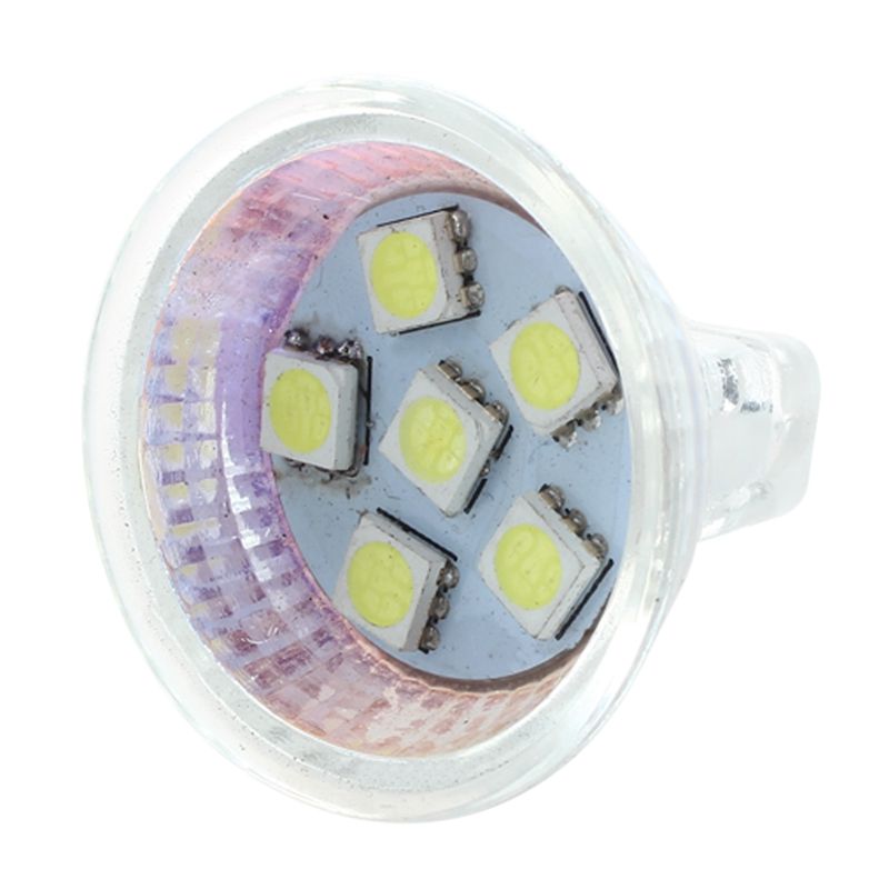 MR11 GU4 Pure White 5050 SMD 6 LED Office Spot Light Lamp Bulb Energy Saving 12V