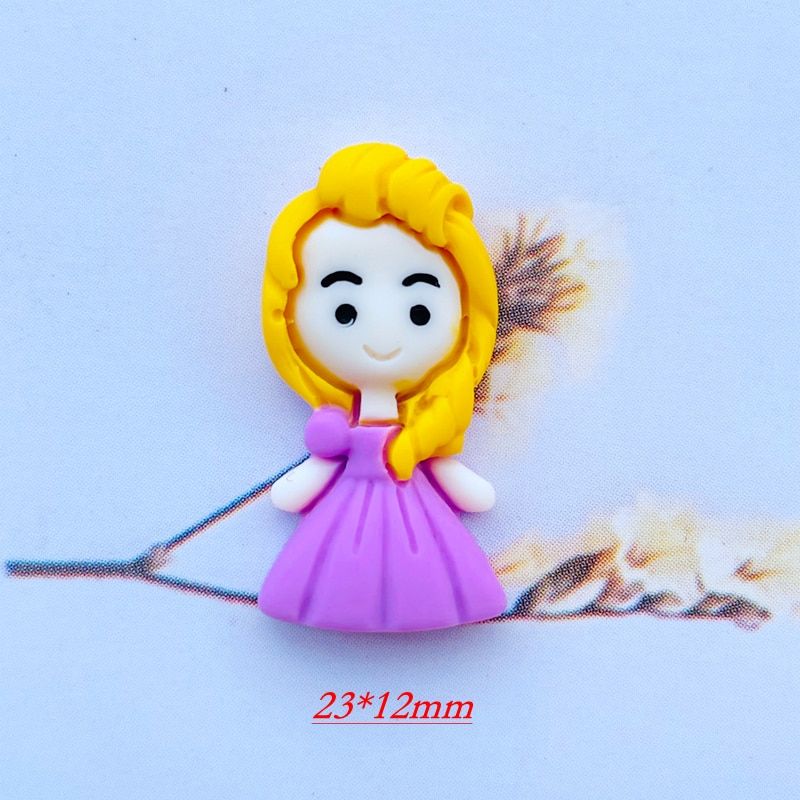 10/20 Cartoon Lovely Princess Resin Flat DIY Crafts Scrapbook Hair Center Accessories Embellishment 014