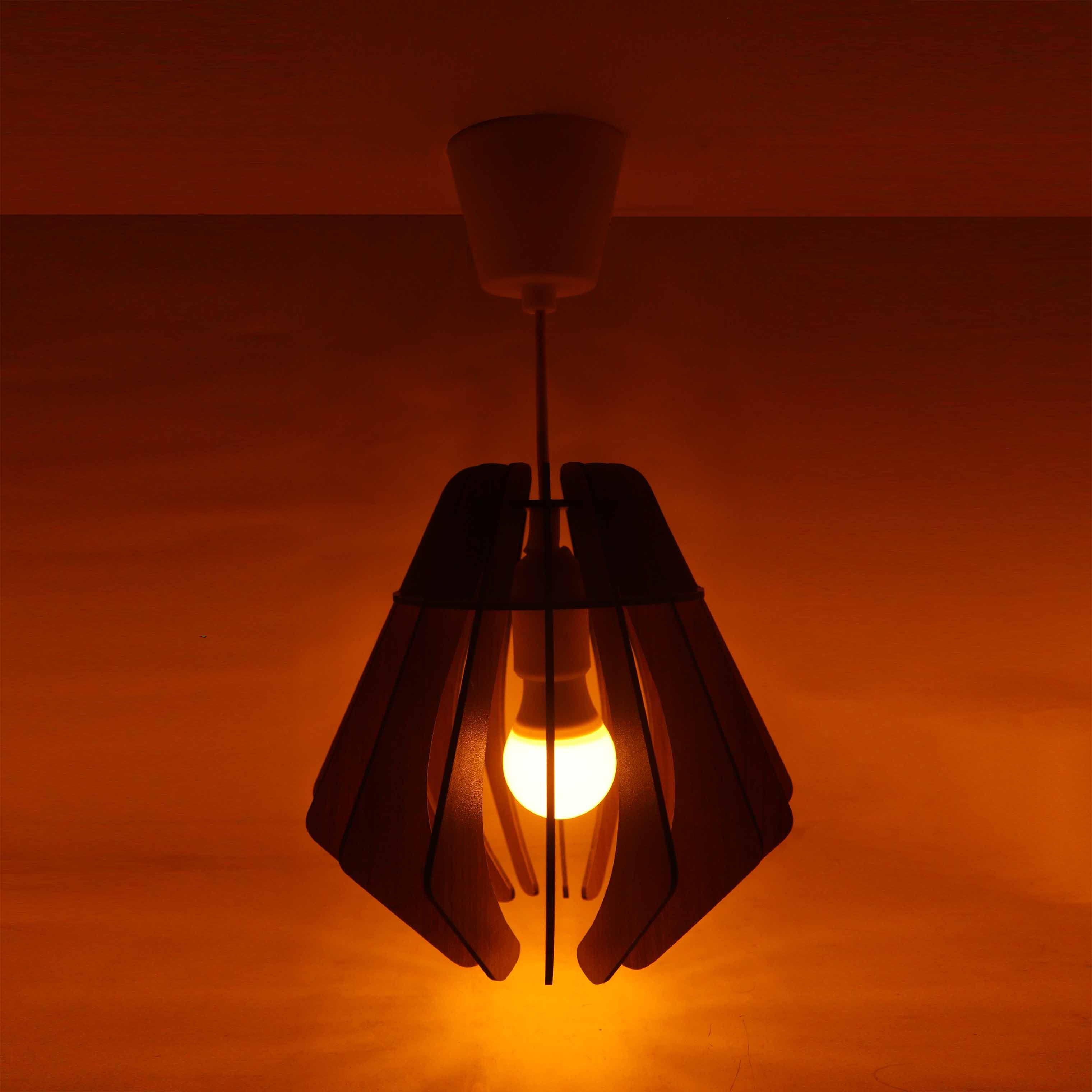 Wood Pendant Chandelier Lamp Handmade Hanging Ceiling ITCHH-0457