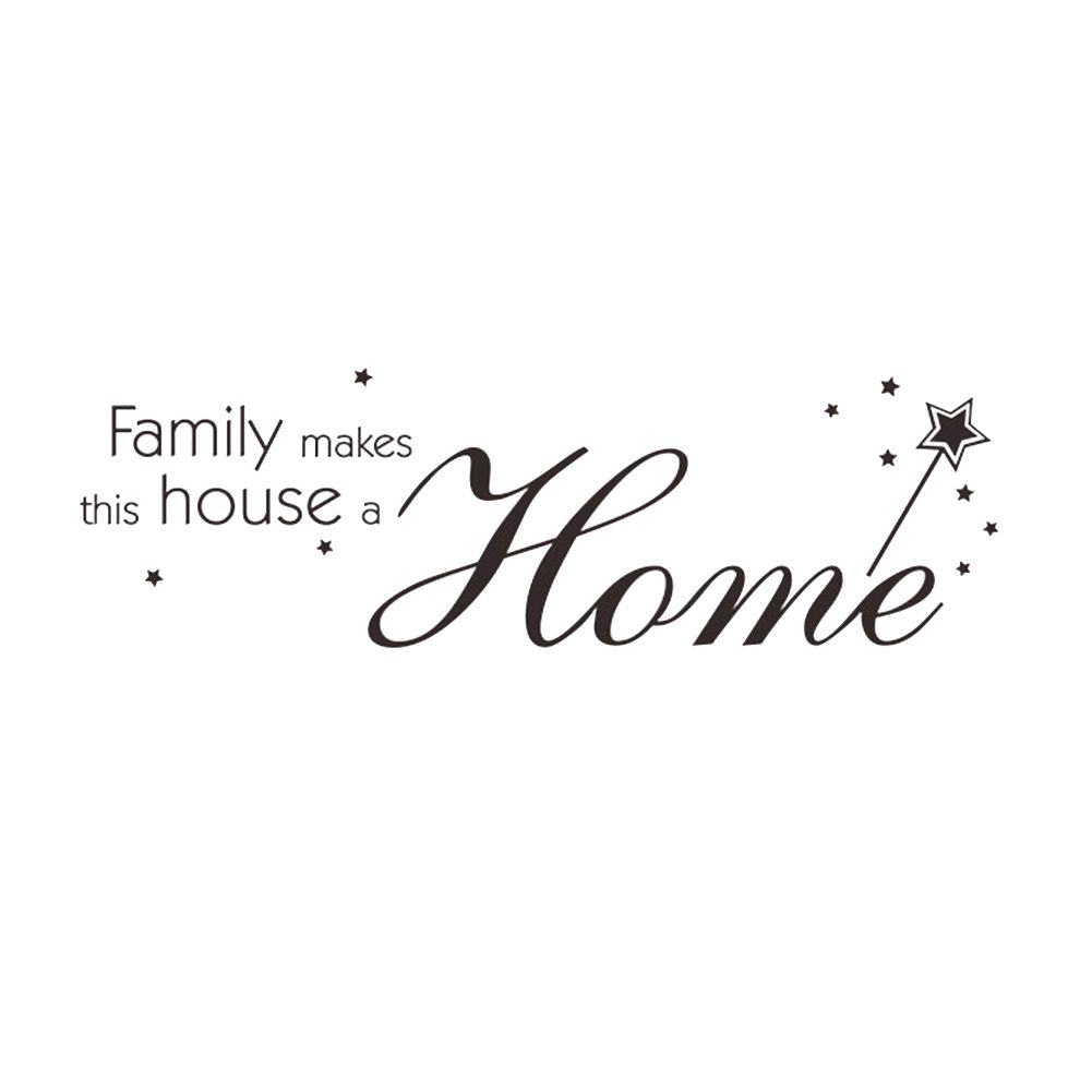 Family Home Letter Wall Sticker Living Room Wallpaper Mural Decal Home Art Decor