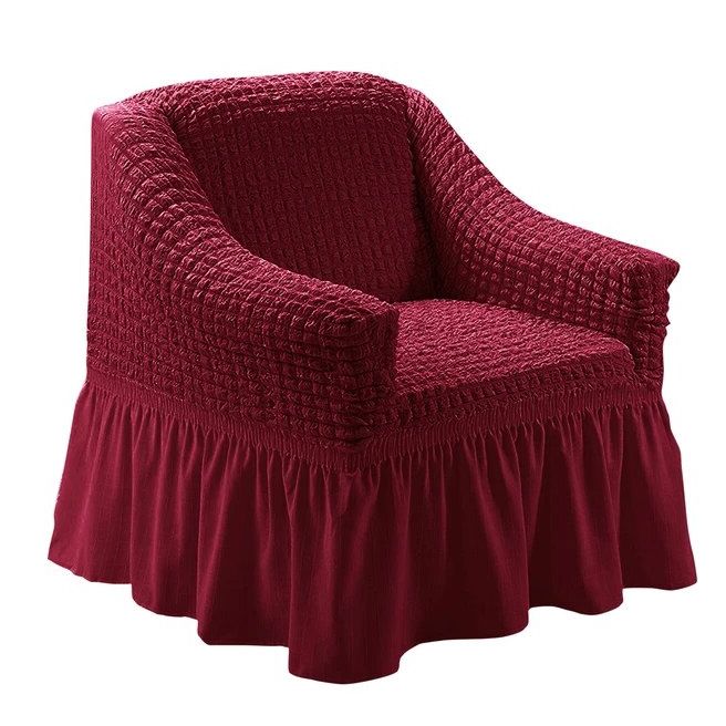Turkey 1Seat Elastic Maroon Colour Sofa Cover