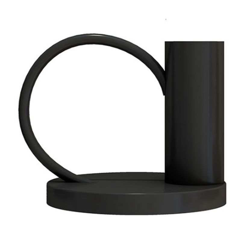 Geometry Candlestick Table Candle Holder Candlelight Dining Props Crafts Home Decoration Black