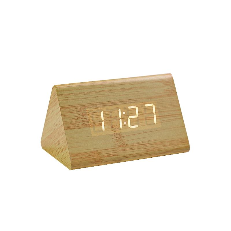 LED Digital Clock Electronic Clocks USB/AAA Powered Wooden Alarm Clock Desktop Living Room Bedroom Table Decor Часы Электронные