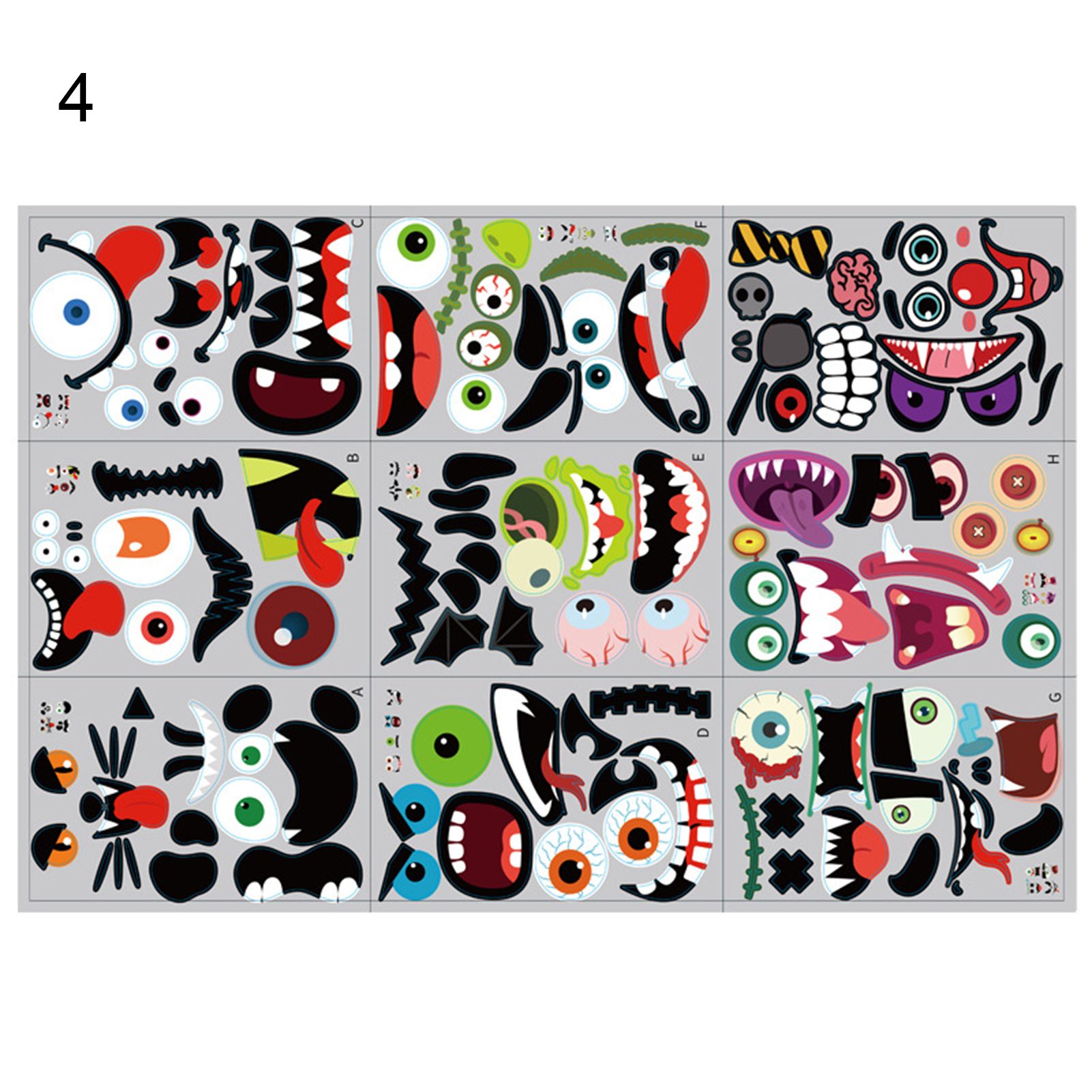 Halloween Decal Eco-friendly Halloween Theme Decal Supplies
