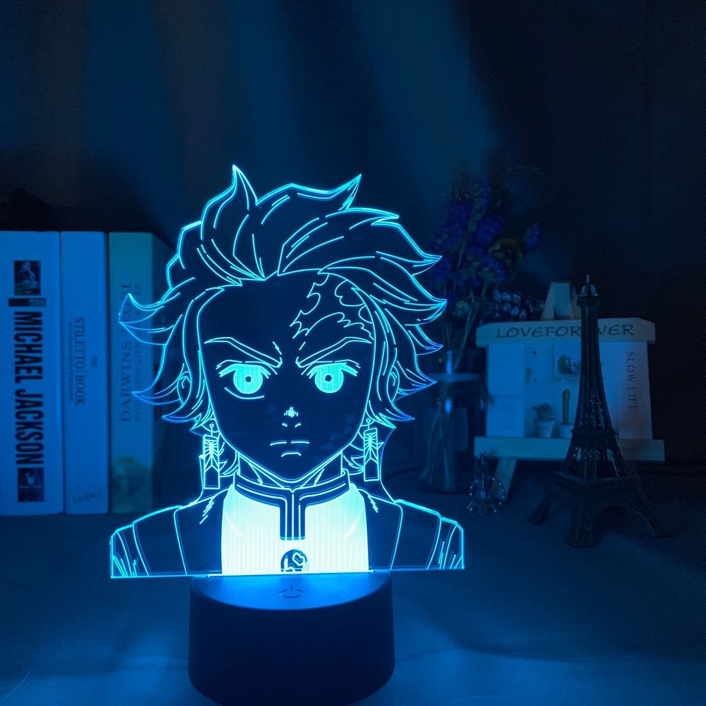 Demon Slayer 3d Anime Lamp Kimetsu No Yaiba Nezuko Kamado Figure for Bedroom Decor Night Light Kids Child Table 3d Lamp Gift