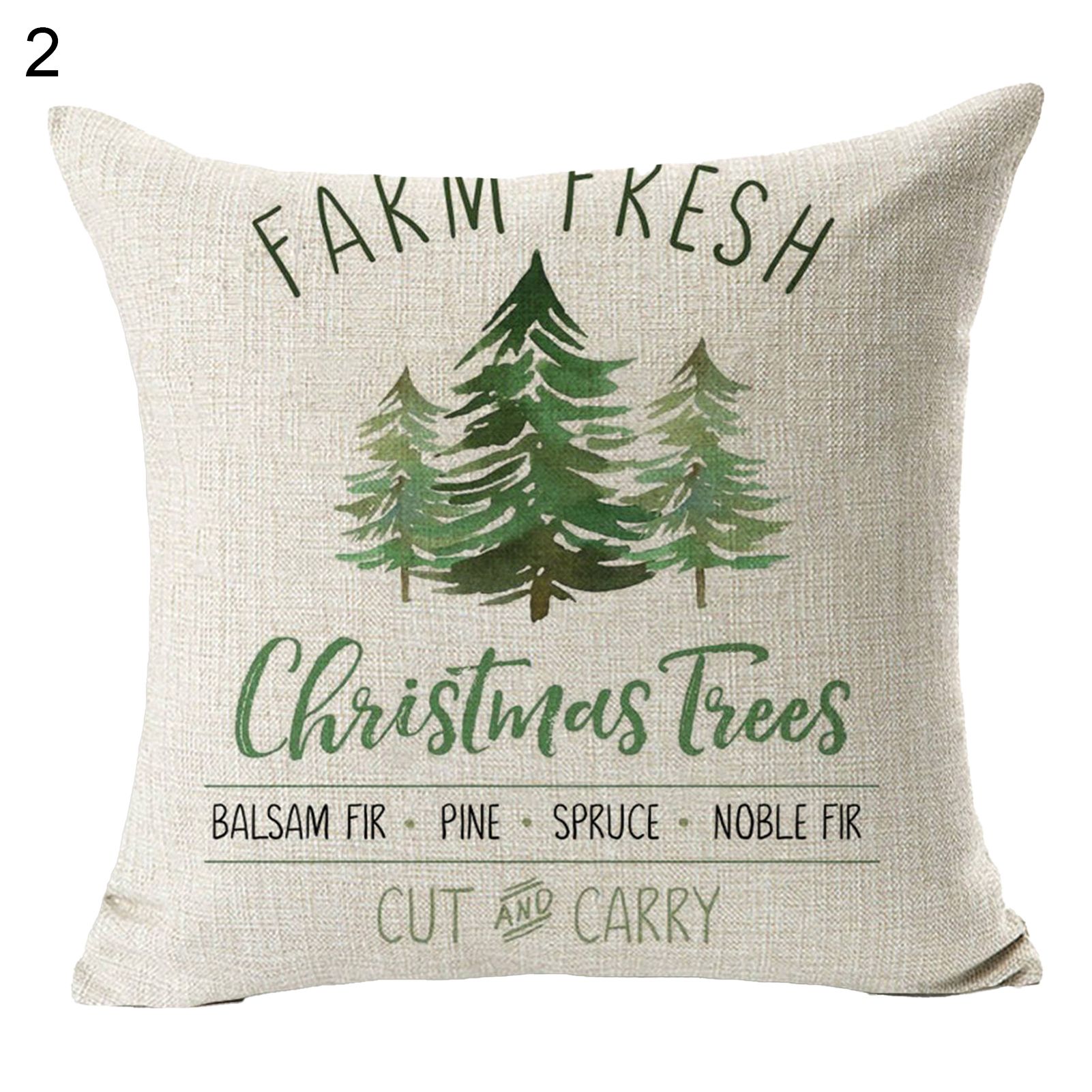 Christmas Pillowcase Smooth Festival Ambience Cushion Cover