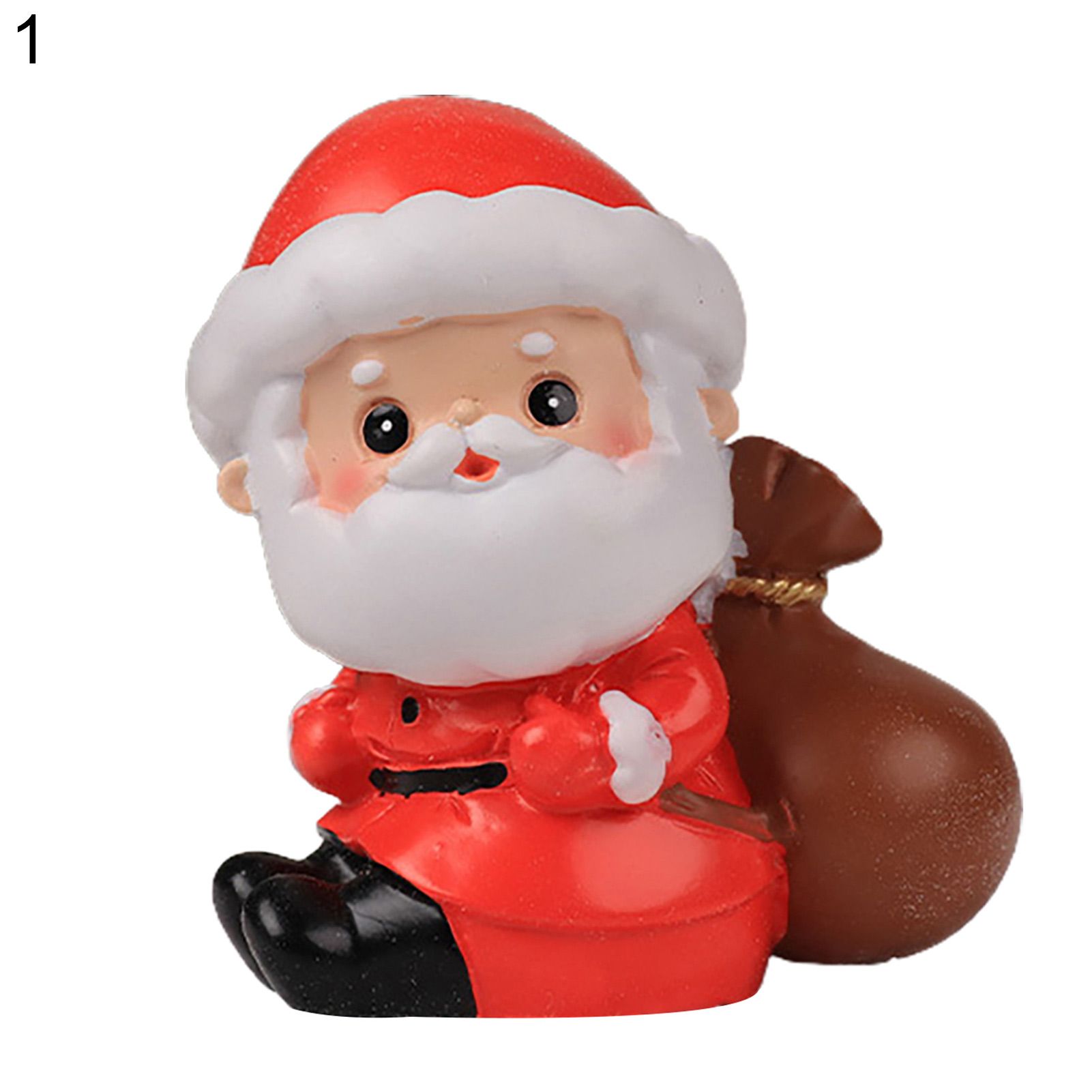 Christmas Ornament Compact Small Cute Xmas Decorative Figurine