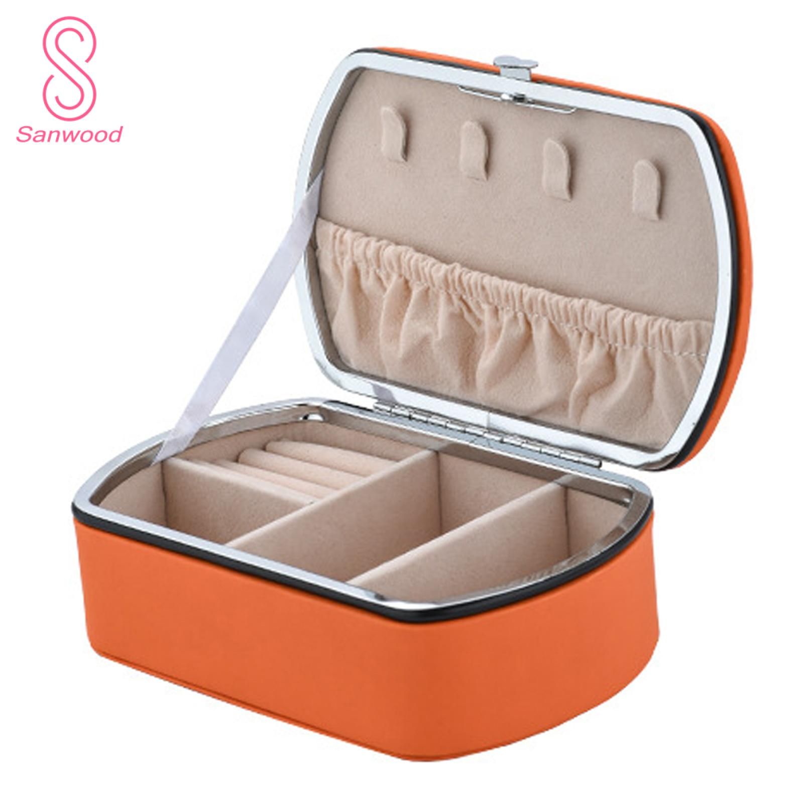 Jewelry Case Compartment Universal Adjustable Small Travel Jewelry Organizer