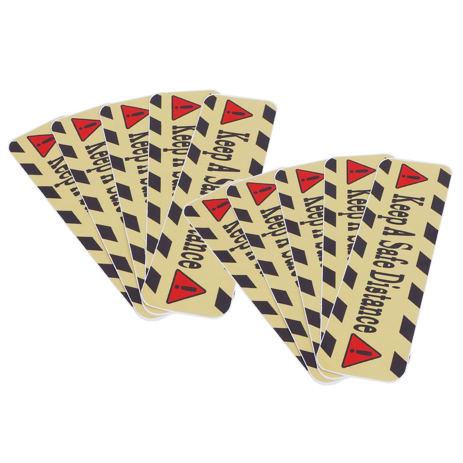 2 Set Distancing Floor Warning Decals Safety Sign Marker for Mall School Public Area