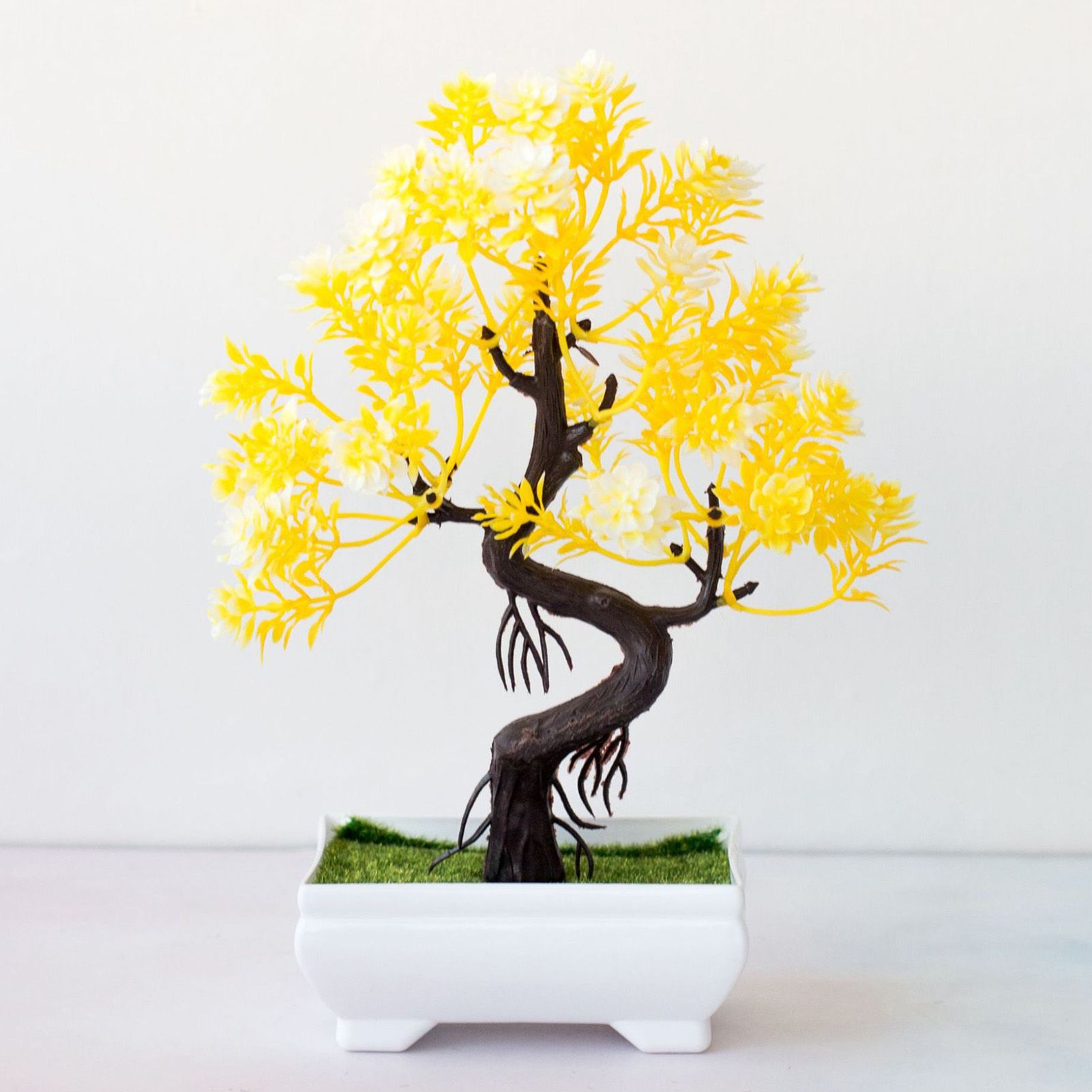 Faux Bonsai No Withering Decorative Beautiful Faux Flower Bonsai