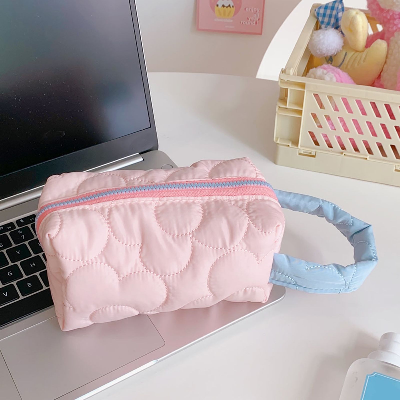Cosmetic Pouch Exquisite Practical Elastic Toiletries Bag