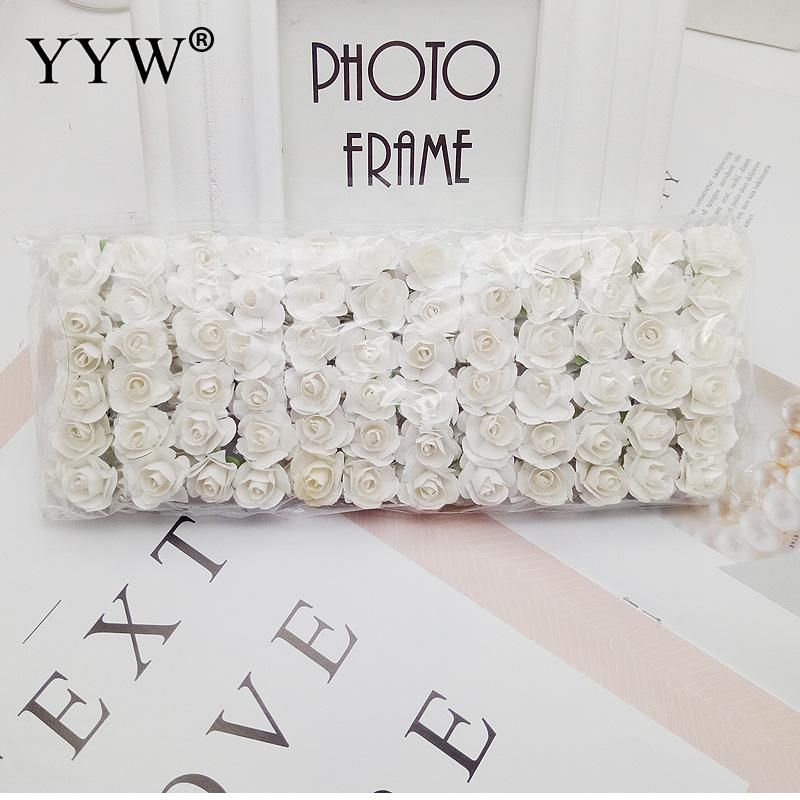 144 Pcs Artificial Flower Cute Paper Rose Flowers For Wedding Decoration Diy Roses Wreath Gift Flowers For Crafts Fake Flowers
