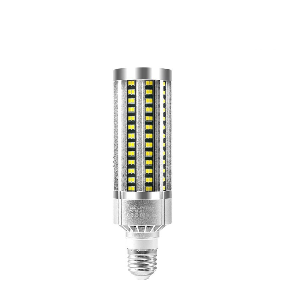 GC Metal 50w Commercial Grade Corn  Light Led Bulb Fanless E27 To E39 Large 5000k Fluorescent Light 5435 Lumens For Garage Warehouse Parking Lot color:E27-3000K (warm white)-50W