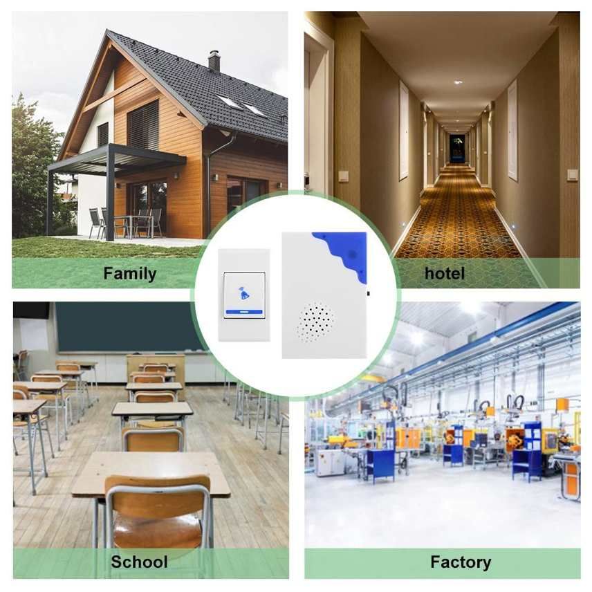 Remote Control Distance Ring Bell Waterproof Wireless Doorbell Residential Building Intelligent Public Apartment