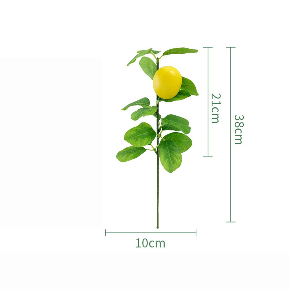 GC Artificial Lemon Branches Simulation Fake Lemon Decoration Ornament For Home Table Decoration specification:1 Fruit
