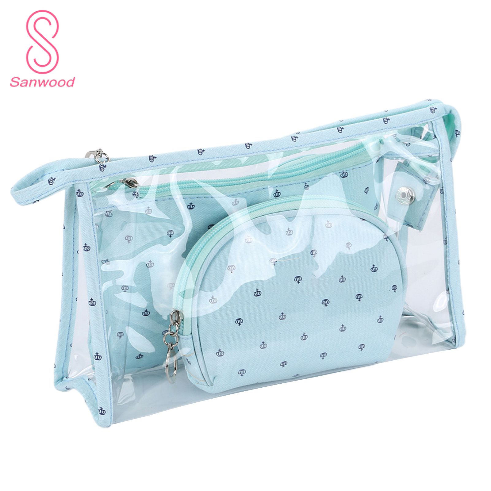 Makeup Organizer Zipper Closure Thick Small Portable Carry Toiletry Wash Bag