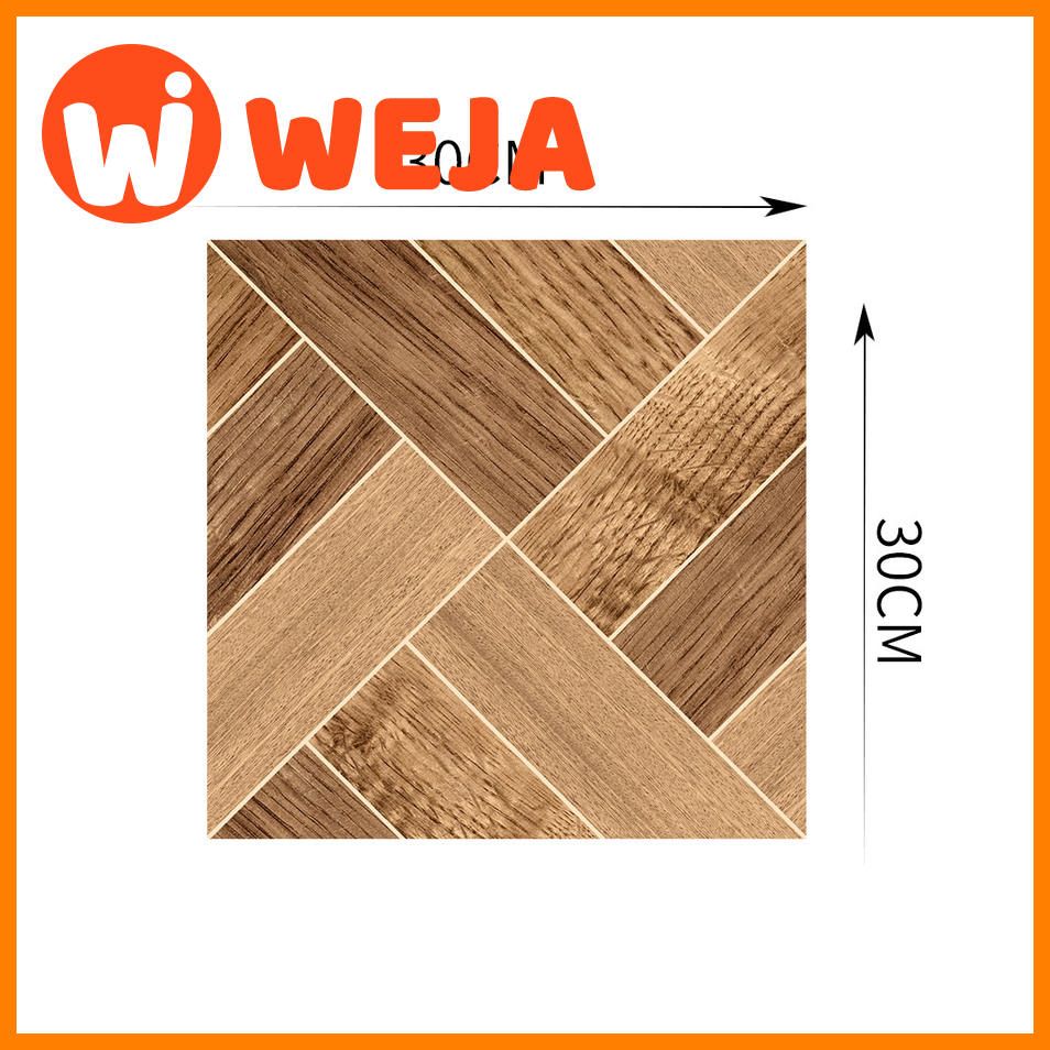 4 Pcs Wood Grain Pattern Floor Stickers DIY Renovation Wall Sticker Living Room Decor Home Decoration Accessories