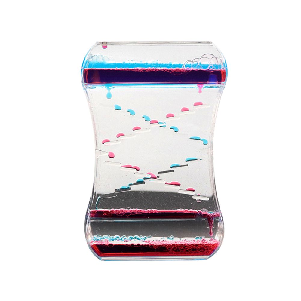 Liquid Motion Bubble Drip Oil Hourglass r Clock Kids Toy Home Decor Gift