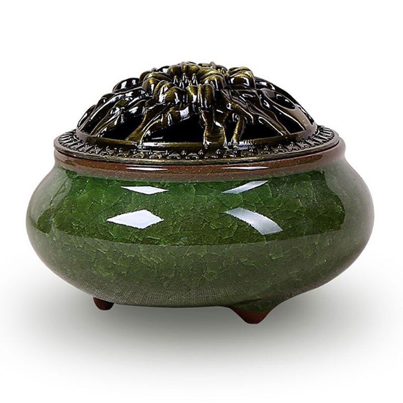 Ceramic Incense Burners Portable Porcelain Censer Buddhi Incense Holder Home Tea House Yoga Studio