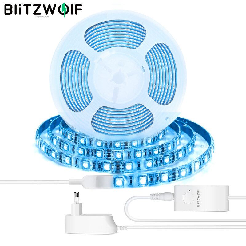 BlitzWolf BW-LT11 2M/5M Smart APP Control RGBW LED Light Strip Kit or 1M Strip Light Extension Plus