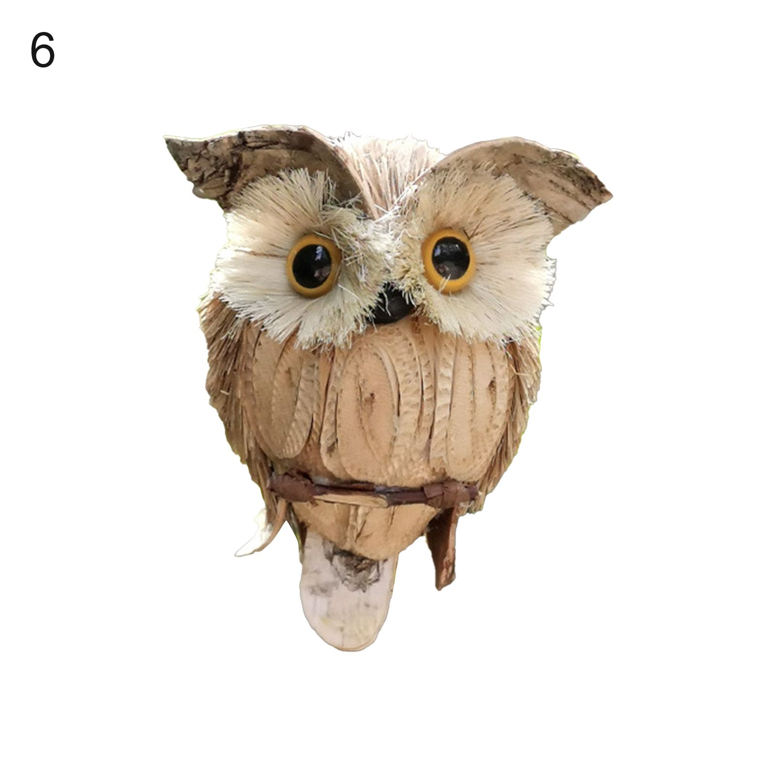 Decorative Owls Pendant Full of Vitality Wear-resistant Fairy Garden Hanging Owl Ornament for Window Side
