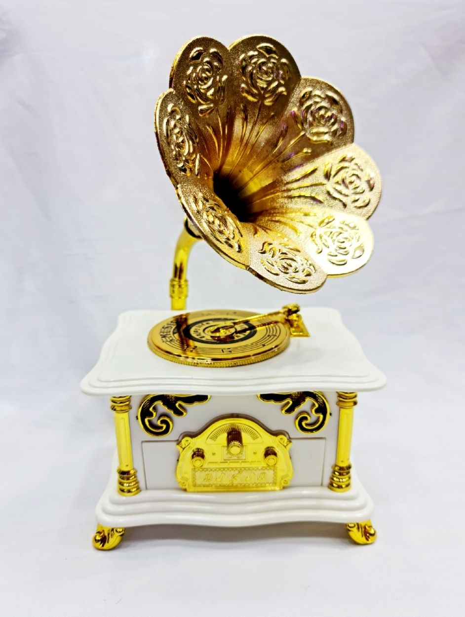 Gramophone model Musical jewellery Boxes Retro  Gift Decor