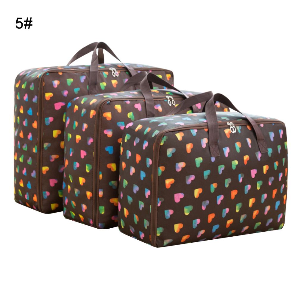 3Pcs/Set Oxford Quilt Blanket Coat Clothes Toy Storage Bag Wardrobe Organizer