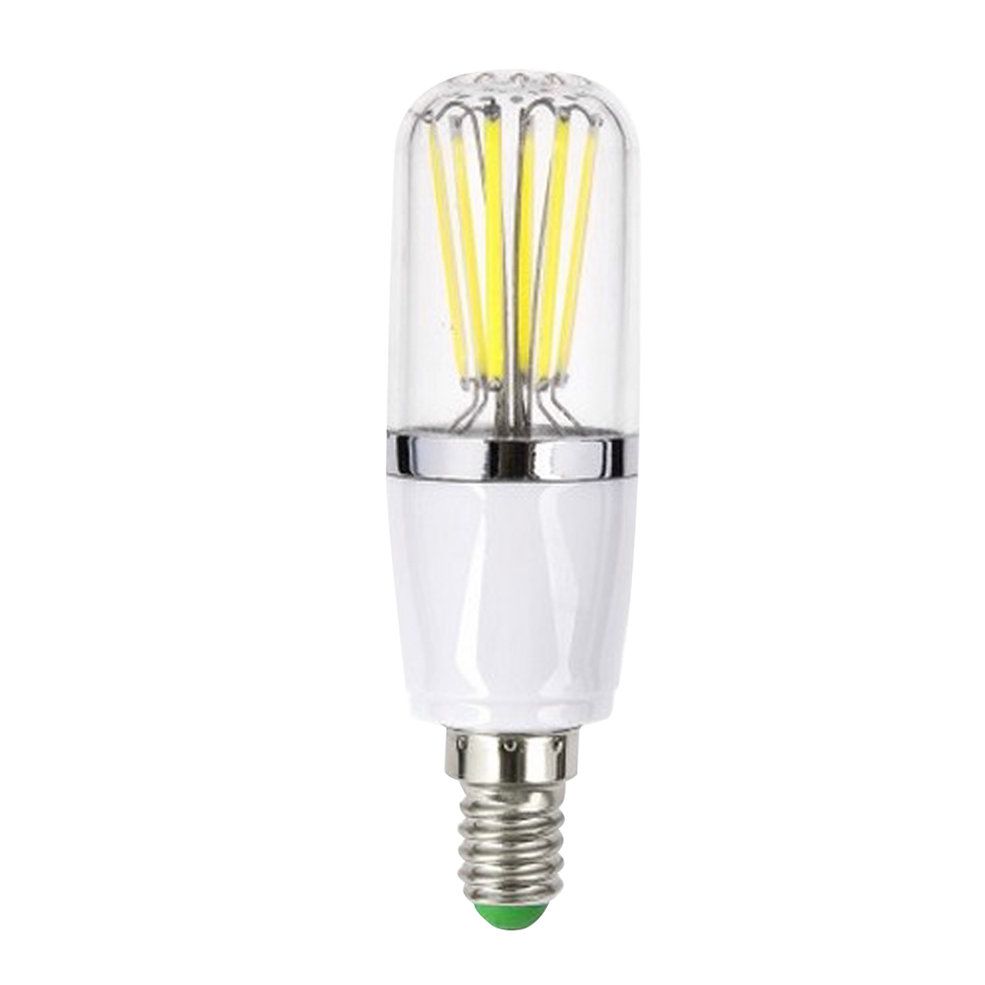 1pc E14 85-265V 6W Warm/Pure White COB ment LED Bulb Light Lamp New