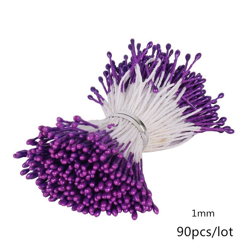 Mixed purple Artificial Flower Stamen Cherry Berries DIY Christmas Wreath Wedding Party Home Gift Box Decoration Accessorie