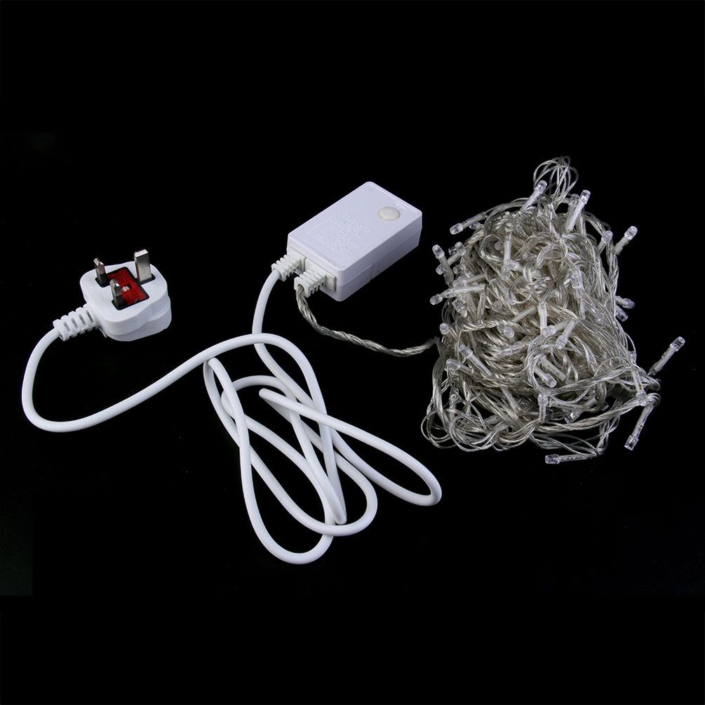160 LED 12M yellow String Fairy Lights 8 Modes Party Christmas Garden IP44 yellow UK