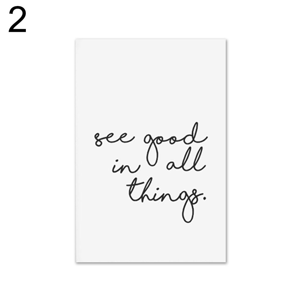 Flower Letter Canvas Painting Wall Living Room Bedroom Picture Poster Home Decor