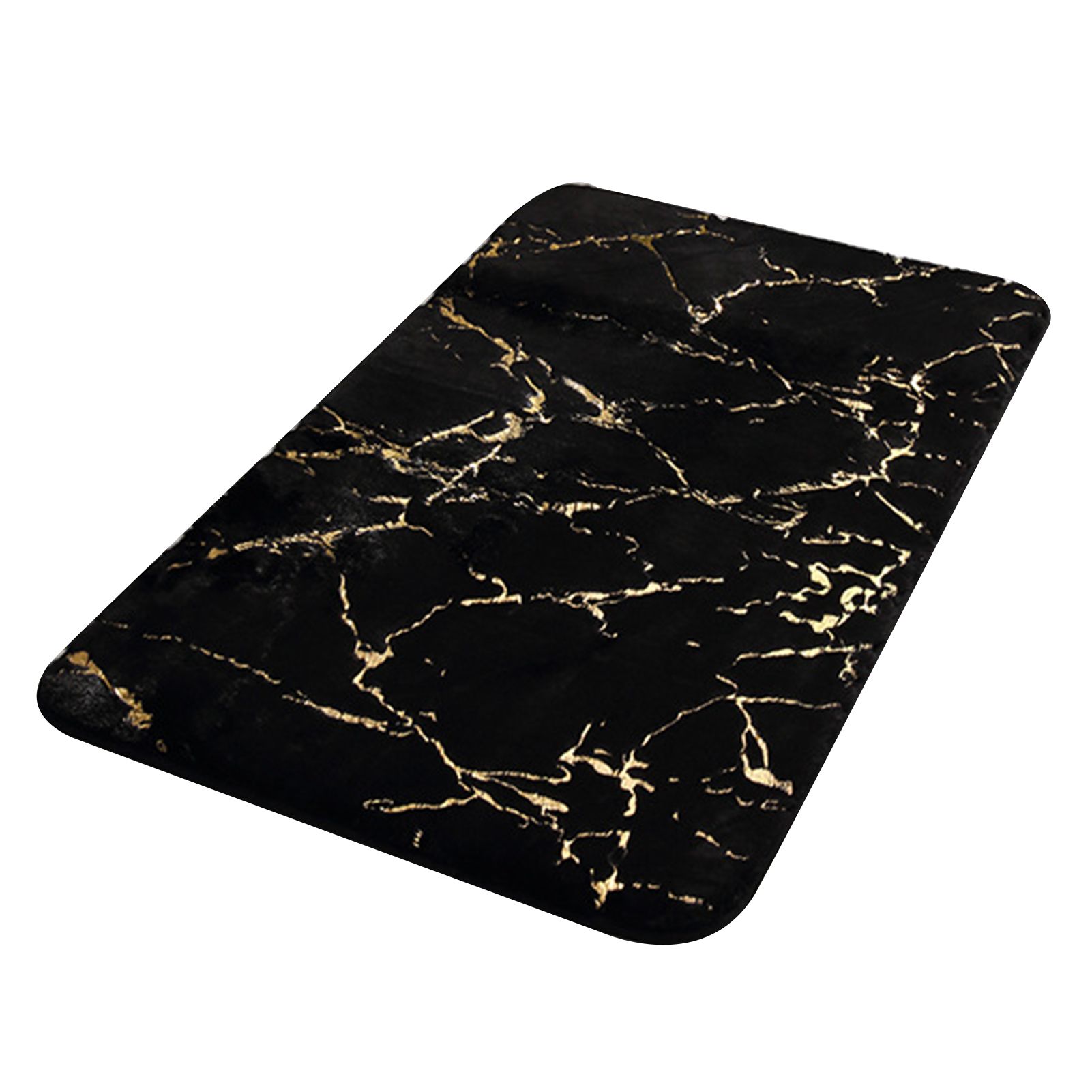 Floor Mat Anti-slip Water Absorbent Polyester Rectangular Door Carpet Cushion for Daily Use
