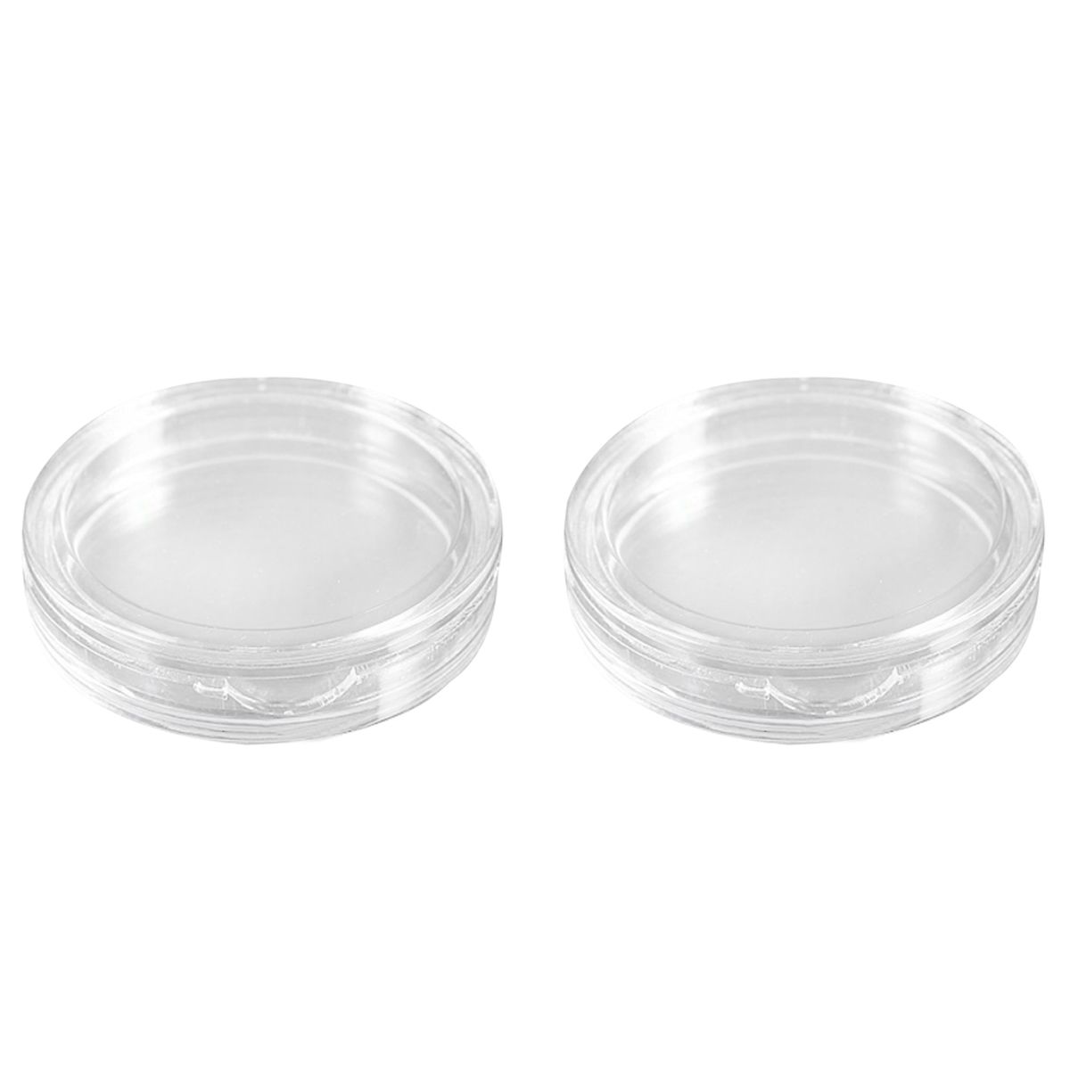 20 Pcs Transparent Small Plastic Coin Box 18mm & 23mm