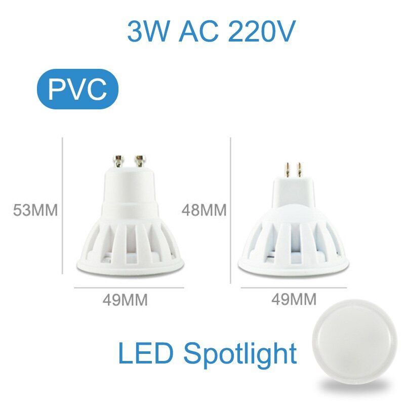 10pcs Led Lamp GU10 MR16 E27 E14 LED Dimmable Spotlight 6W 3W 8W 220V AC12V Spot LED Bulb Lampada Bombillas cold warm white