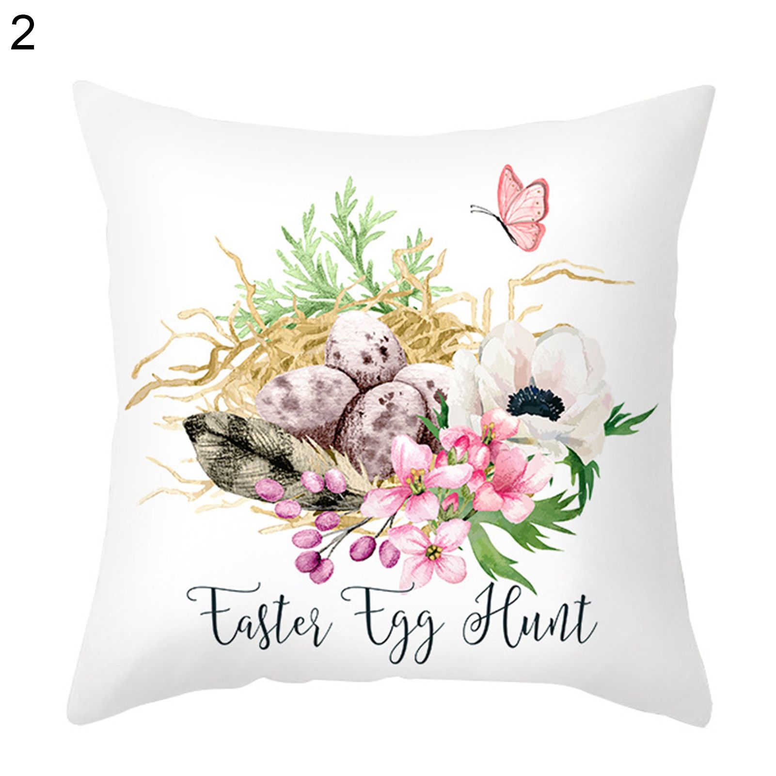 Easter low Cover Colorful 45x45cm Spring Easter Bunny Throw Cushion Cover